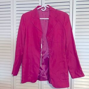 Pink linen jacket